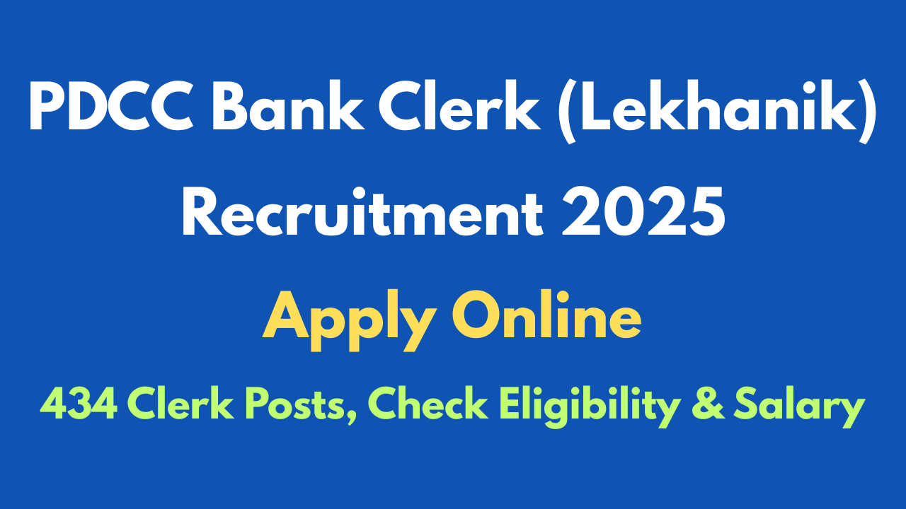 PDCC Bank Clerk (Lekhanik) Recruitment 2025